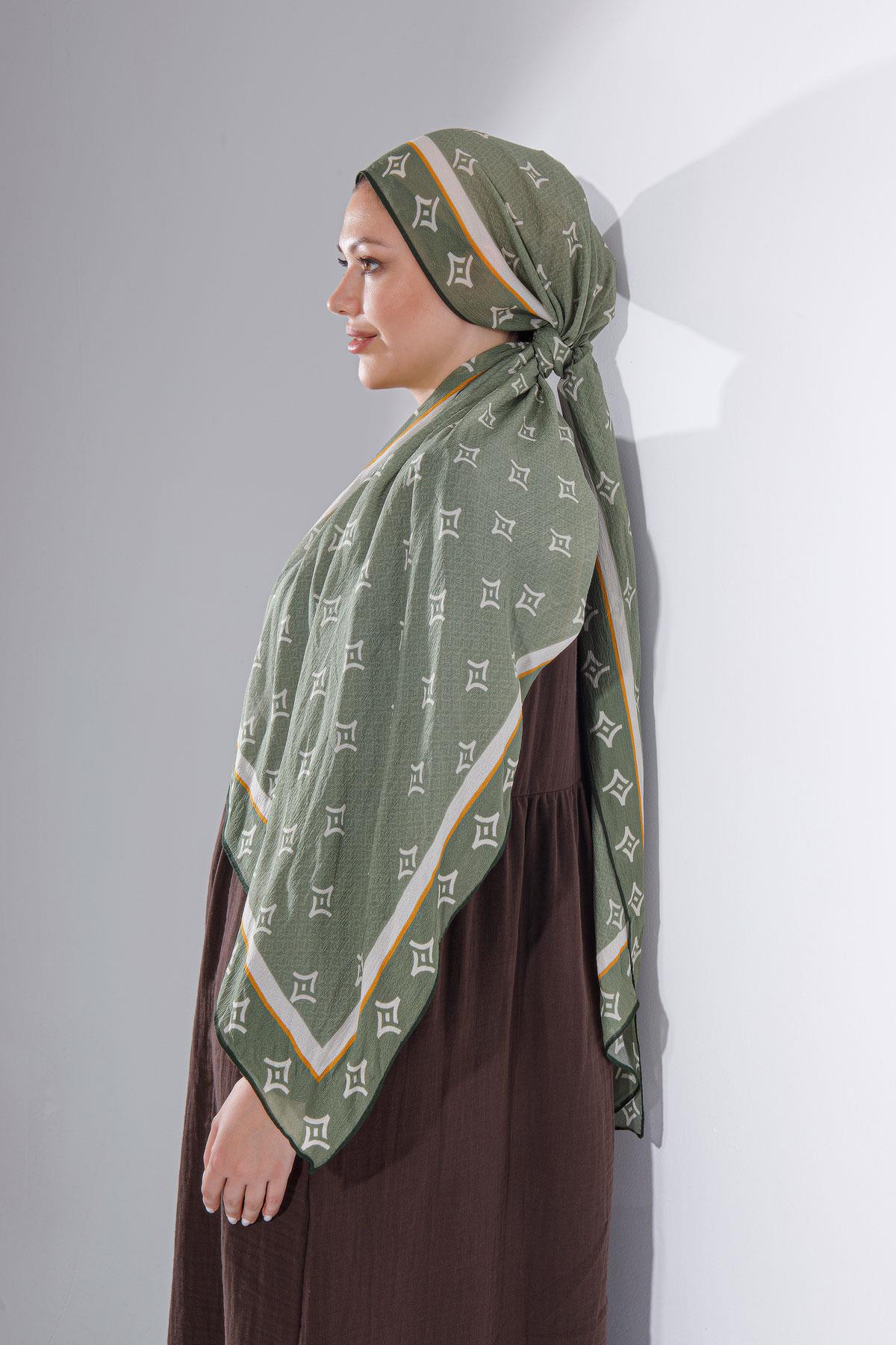 FENZA logo yeşil şal