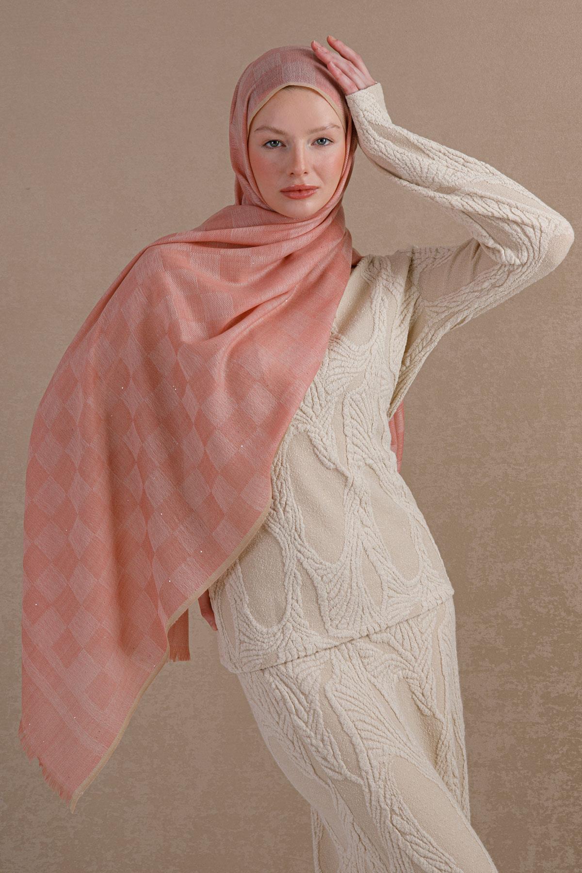FENZA pembe şal