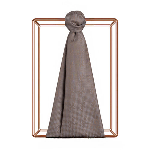 Monogram Kurşuni Şal