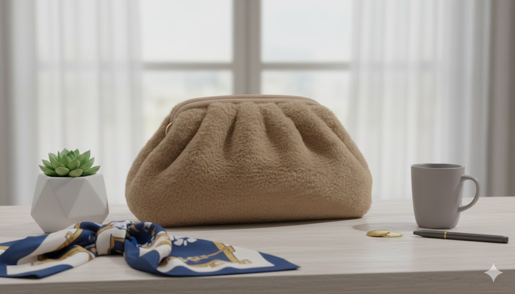 Peluş Sütlü Kahve Çanta